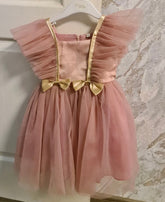 Girls Tulle Dress - Deep Pink.